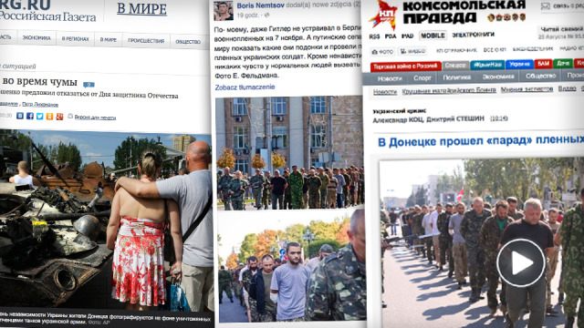 "Parada hańby" na łamach rosyjskich mediów. "Ci ludzie zabili w nas Ukraińców!"